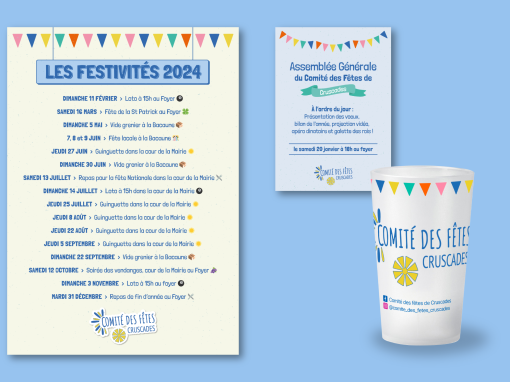 Communication événementielle du Comité des Fêtes de Cruscades
